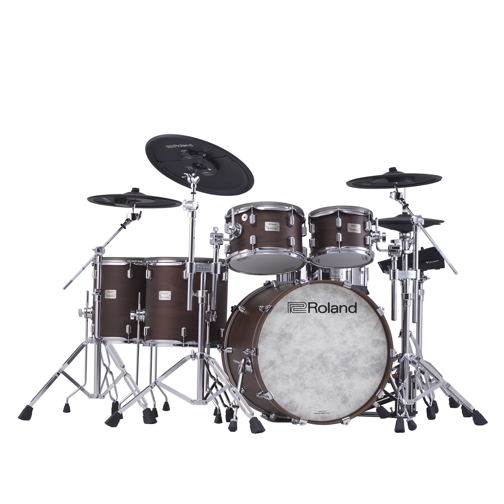 Roland VAD-716-SW E-Drumset Satin Walnut